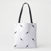 Dot, zwart tote bag (Voorkant)