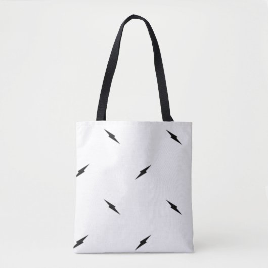 Dot, zwart tote bag (Voorkant)