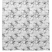 Dot, zwarte Koe Douchegordijn (Voorkant)