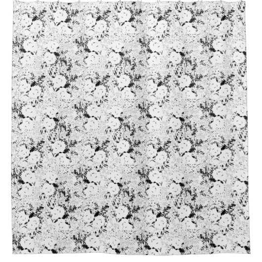 Dot, zwarte Koe Douchegordijn (Voorkant)