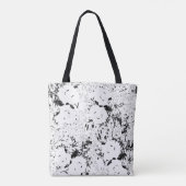 Dot, zwarte Koe Tote Bag (Achterkant)