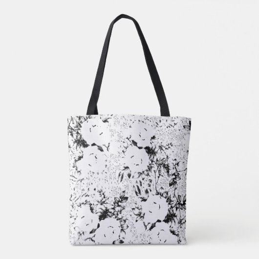 Dot, zwarte Koe Tote Bag (Achterkant)