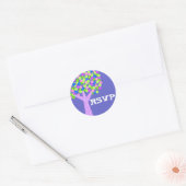 Dotberry Tree RSVP Ronde Sticker (Envelop)