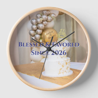 dotCATHOLIC Gezegende Bevoorrechte Wandklok 10" #2