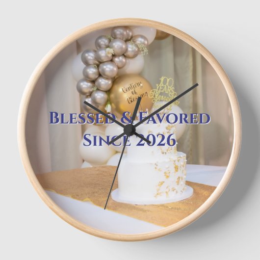 dotCATHOLIC Gezegende Bevoorrechte Wandklok 10" #2 (Voorkant)