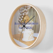 dotCATHOLIC Gezegende Bevoorrechte Wandklok 10" #2 (Hoek)