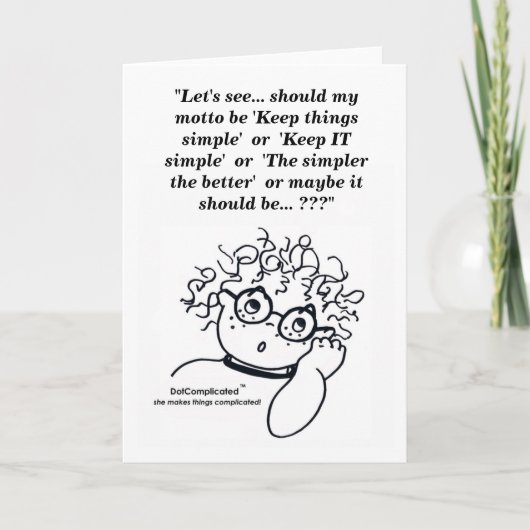 DotComplicated(TM) Wenskaart Kaart (Voorkant)