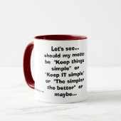 DotComplicated(TM) - ze maakt dingen ingewikkeld! Mok (Voorkant links)