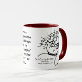 DotComplicated(TM) - ze maakt dingen ingewikkeld! Mok (Voorkant rechts)