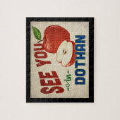 Dothan Alabama Apple - Vintage Travel Legpuzzel (Verticaal)
