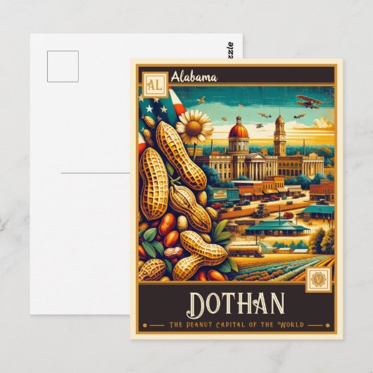 Dothan, Alabama |  Briefkaart (Voorkant / Achterkant)