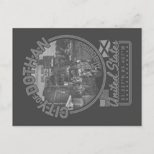 DOTHAN ALABAMA - DOTHAN CITY DOWNTOWN BRIEFKAART
