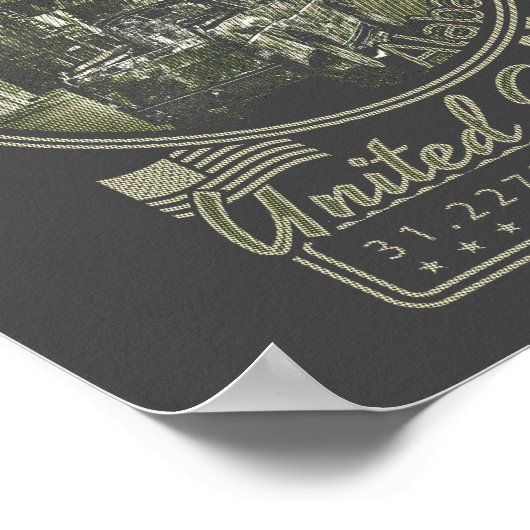 DOTHAN ALABAMA - DOTHAN CITY DOWNTOWN POSTER (Hoek)