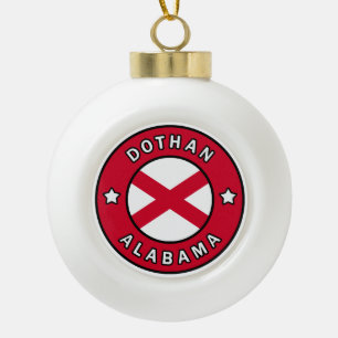 Dothan Alabama Keramische Bal Ornament