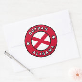 Dothan Alabama Ronde Sticker (Envelop)