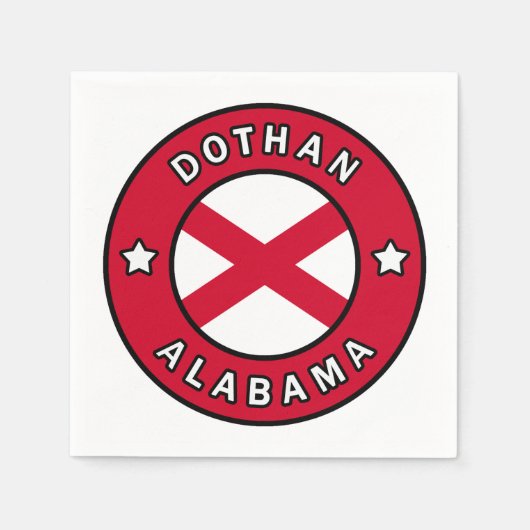 Dothan Alabama Servet (Voorkant)