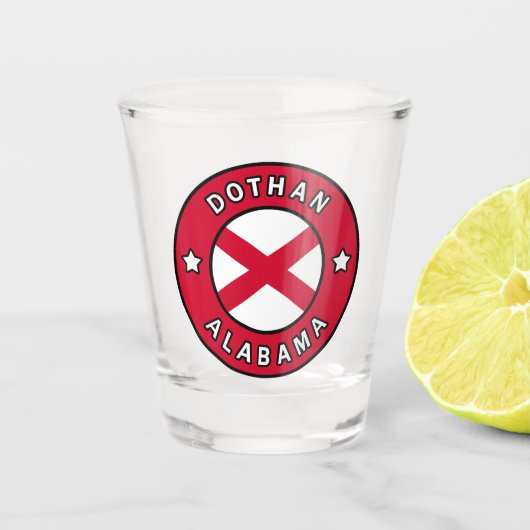 Dothan Alabama Shot Glas (Voorkant)