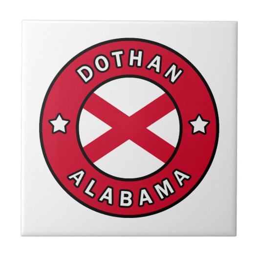 Dothan Alabama Tegeltje (Voorkant)