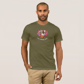 Doting Chihuahua Daddy rozen Hart T-shirt (Voorkant volledig)