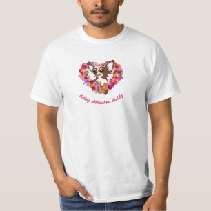 Doting Chihuahua Daddy rozen Hart T-shirt