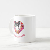 doting chihuahua papa rozen hart Vaderdag Koffiemok (Voorkant links)