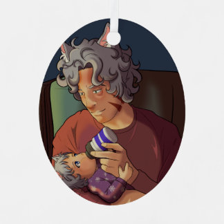 Doting Father-Ornament Metalen Ornament