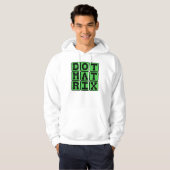 Dotmatrix, patroonarray hoodie (Voorkant volledig)