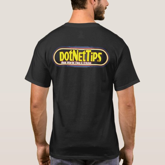 dotNetDave - Rockin' de codewereld sinds 1994 T-shirt (Achterkant)