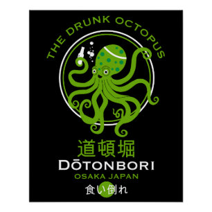 Dōtonbori Japan Pubs Perfect Poster