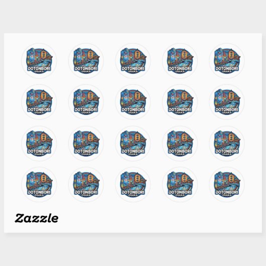 DOTONBORI RONDE STICKER (Vel)