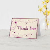 Dots and Swirls - Thank You card Kaart (Gele Bloem)