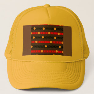 Dots Bands Chevron Sportswear Geel Trucker Pet