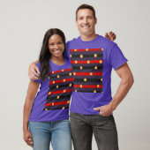 Dots Bands Chevron Sportswear Paars T-shirt (Unisex)