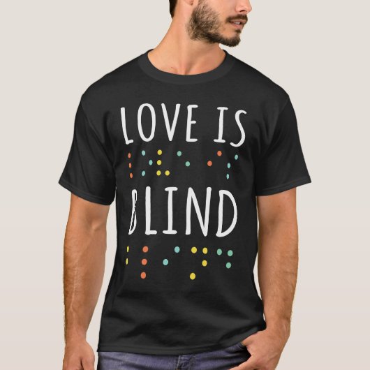 Dots Braille Alphabet Braille Language Love Braill T-shirt (Voorkant)