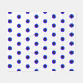 dots Fleece Blanket Deken (Voorkant (Horizontaal))
