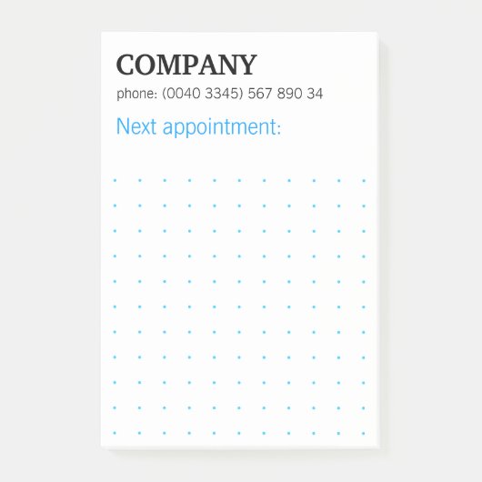 Dots Grid Graphical Modern Notes Post-it Klebezett (Voorkant)