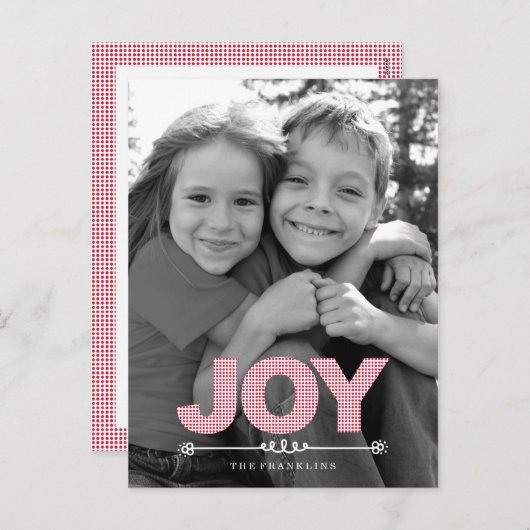 DOTS Holiday Photo Cards Postcard Feestdagenkaart (Voorkant / Achterkant)