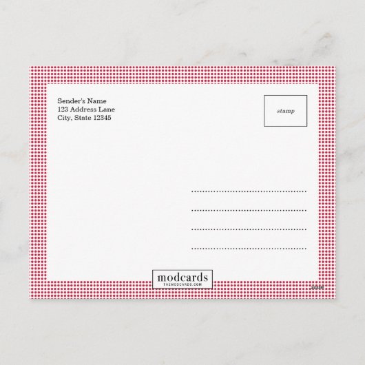 DOTS Holiday Photo Cards Postcard Feestdagenkaart (Achterkant)