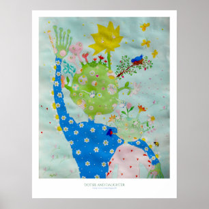 Dotsie en Daughter Print