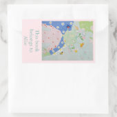 Dotsie's dochterboekbord rechthoekige sticker (Tas)