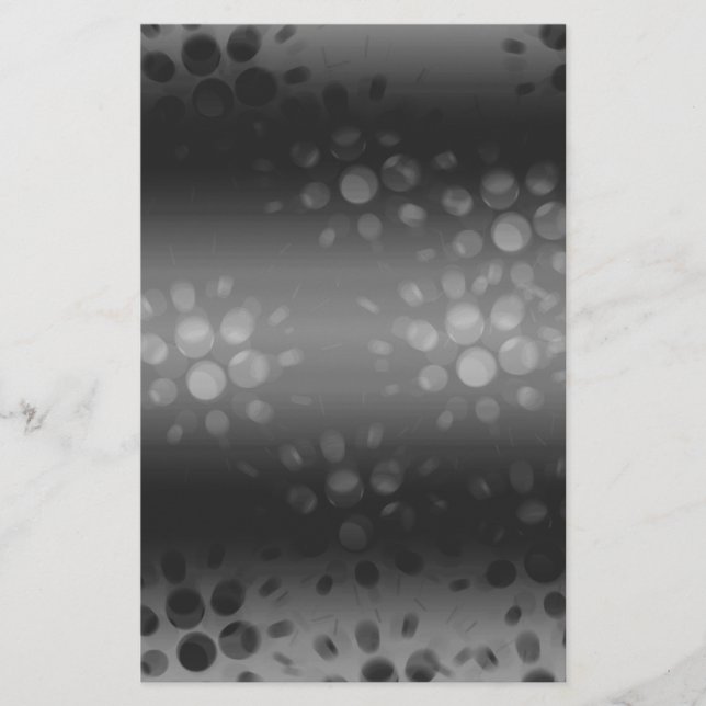 Dotted Bursts Pattern - Black, Grey, White (Voorkant)