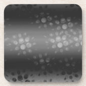 Dotted Bursts Pattern - Black, Grey, White Bier Onderzetter (Voorkant)
