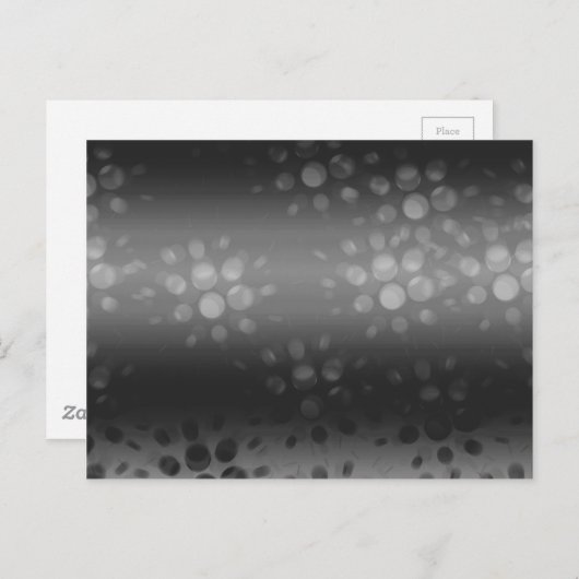 Dotted Bursts Pattern - Black, Grey, White Briefkaart (Voorkant / Achterkant)