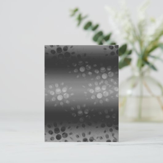 Dotted Bursts Pattern - Black, Grey, White Briefkaart (Staand voorkant)