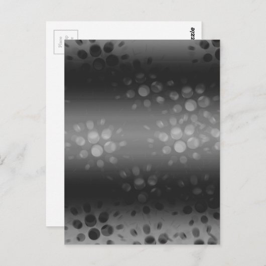 Dotted Bursts Pattern - Black, Grey, White Briefkaart (Voorkant / Achterkant)