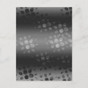 Dotted Bursts Pattern - Black, Grey, White Briefkaart