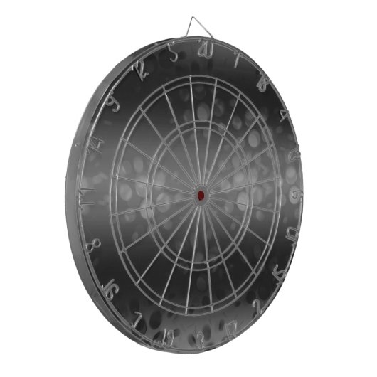 Dotted Bursts Pattern - Black, Grey, White Dartbord (Voorkant Links)