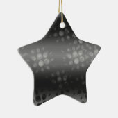 Dotted Bursts Pattern - Black, Grey, White Keramisch Ornament (Rechts)