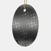 Dotted Bursts Pattern - Black, Grey, White Keramisch Ornament (Links)