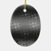 Dotted Bursts Pattern - Black, Grey, White Keramisch Ornament (Voorkant)